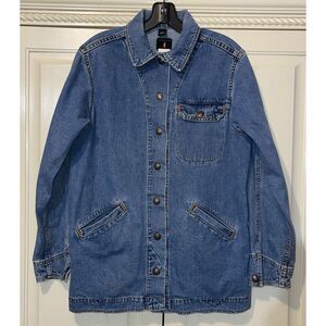 Levi's Trucker Jean Jacket Men Small RARE Red Tab Bat Wings Old School Reunion‎